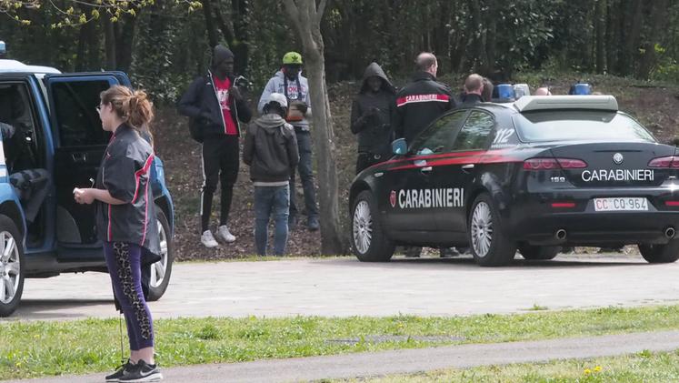 A parco  Fornaci sono intervenuti carabinieri e polizia