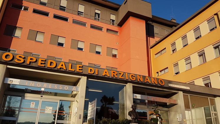 Uno scorcio della zona di ingresso dell’ospedale “Cazzavillan” di Arzignano.  FOTO ARCHIVIO