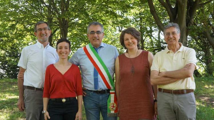 La squadra di giunta del sindaco Franco Balzi
