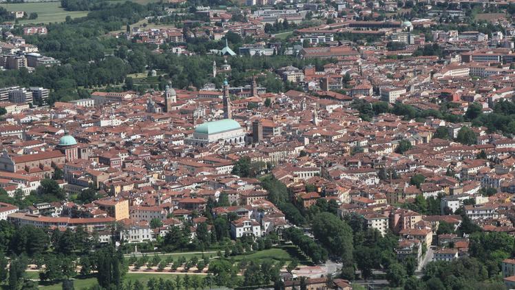 Una veduta panoramica di Vicenza