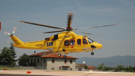 Un elicottero del 118 (Foto Archivio)