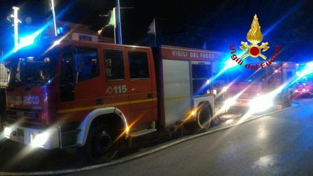 I vigili del fuoco sono intervenuti ieri sera a Creazzo (Foto Archivio)