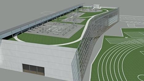 Il rendering che mostra come sarà il nuovo stadio di via Riboli dopo la riqualificazioneIl nuovo impianto potrà ospitare anche sport paralimpici
