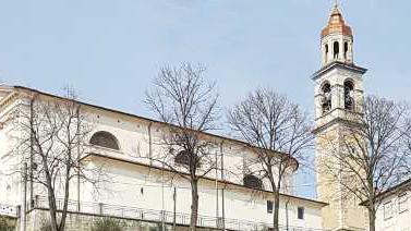 La chiesa della frazione di Quargnenta e il campanile. CARIOLATO