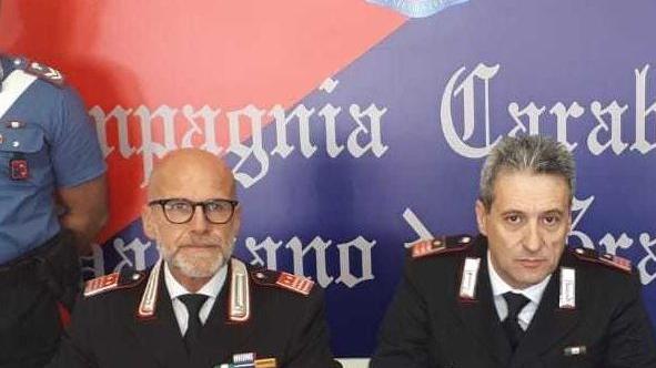 I luogotenenti Bellanova e Stablum durante la conferenza stampa 