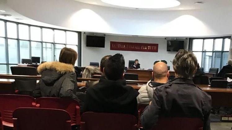Un’aula del tribunale di Vicenza