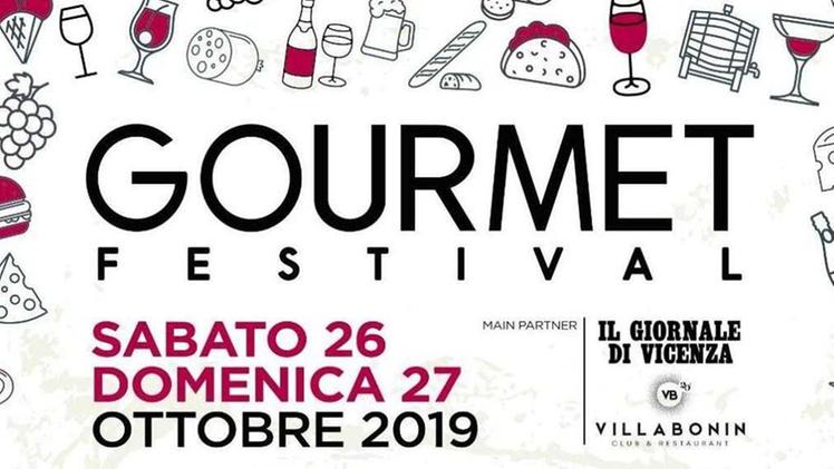 Il manifesto con il logo di Gourmet Festival il 26 e il 27 ottobre