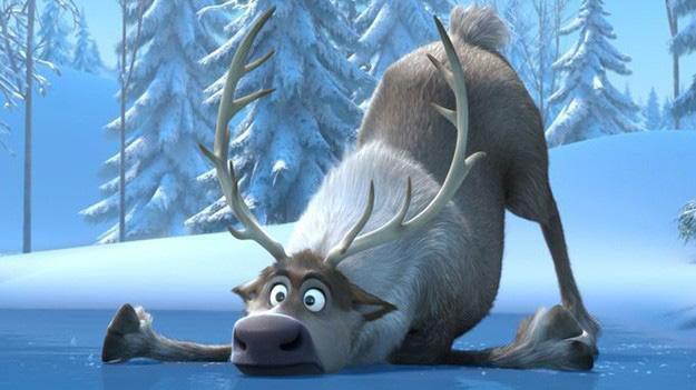 Un frame del cartone animato "Frozen". Foto Archivio