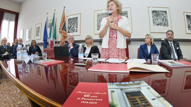 Veronica Marzotto e il tavolo istituzionale a palazzo Festari
