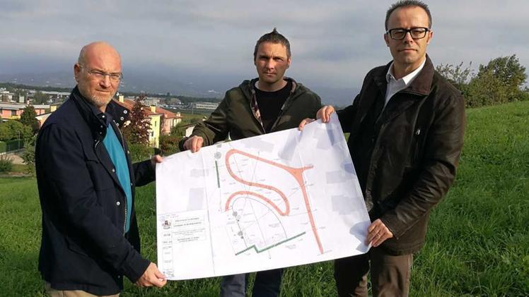 Il sindaco Albiero ha presentato il progetto del nuovo parco.  M.G.