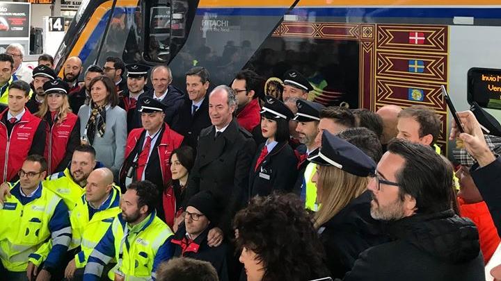 Il varo dei nuovi treni del trasporto regionale in Veneto