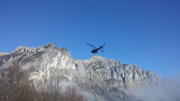 Intervento del soccorso alpino sul Pasubio. ARCHIVIO