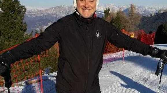 Fabio Pozzan, 61 anni, grande appassionato di sci