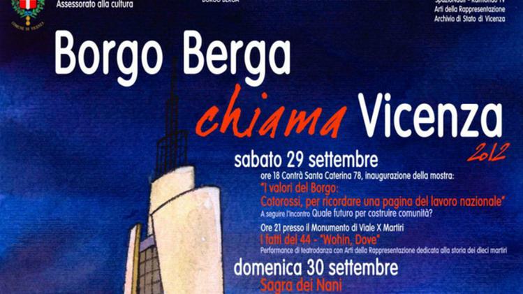 “Borgo Berga chiama Vicenza” in contrà Santa Caterina