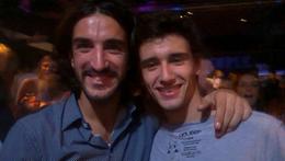 Una foto di Gianluca Melon con l'indimenticabile Piermario Morosini, incontrato per caso in discoteca