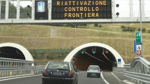 La zona di frontiera fra l’Italia e la Slovenia, a Trieste. ARCHIVIO