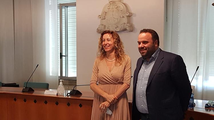 Erika Stefani, senatrice e neo vicesindaco, e Davide Faccio, sindaco di Trissino. CARIOLATO