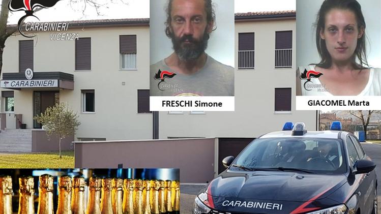 I due arrestati dai carabinieri di Montecchio