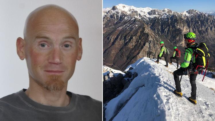 L'escursionista scomparso, Daniele Mezzari, e una fase delle ricerche