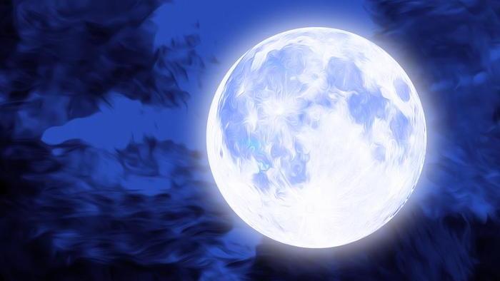 Rappresentazione artistica della Luna Blu (fonte: pixy.org)