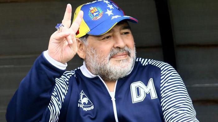 Maradona nel giorno dei suoi 60 anni  (Foto Ansa)