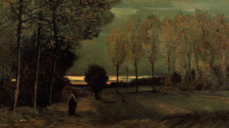 Vincent van Gogh, "Autunno, paesaggio al crepuscolo", 1885