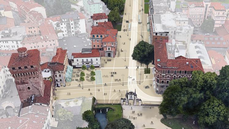 Piazzale De Gasperi diventerà una vera e propria piazza con l’eliminazione delle automobili
