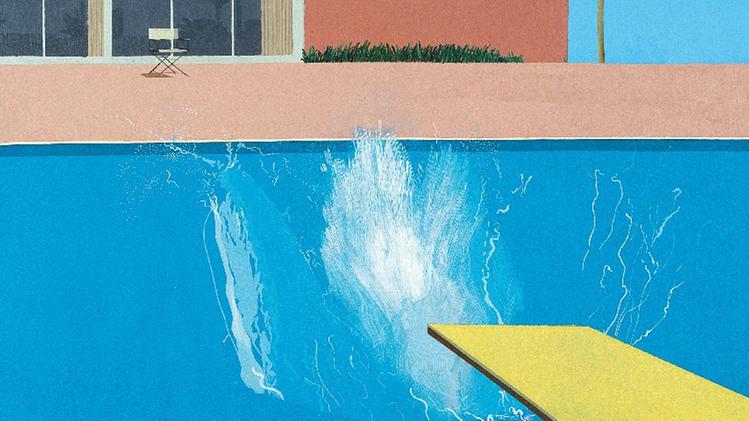 David Hockney, "Swimming pool"
