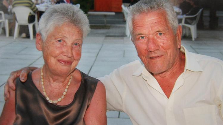Un’immagine recente degli sfortunati pensionati Francesco Borgo, 83 anni, e Maria Antonietta Serafin, di 77 anni. FOTOSERVIZIO DONOVAN CISCATO 