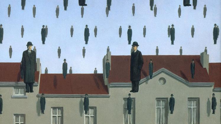 René Magritte, "Golconda"