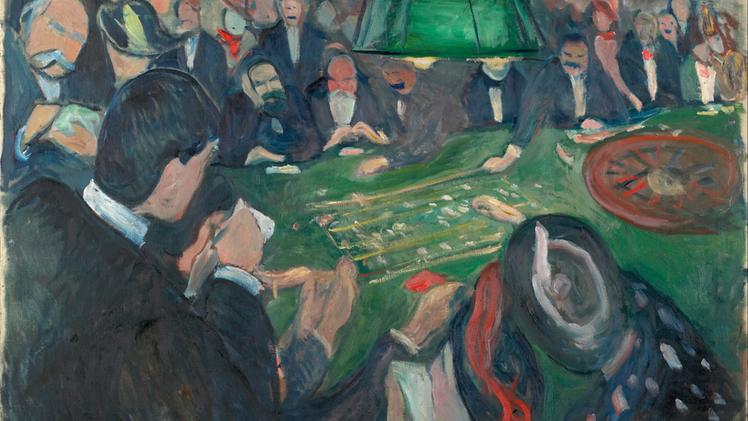 Edvard Munch, "At the roulette table in Monte Carlo"