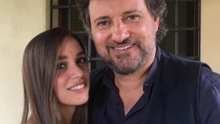 Luana D'Orazio con Leonardo Pieraccioni in una foto pubblicata sul suo profilo Instagram