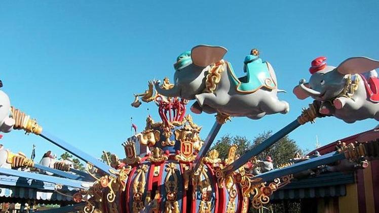“Dumbo”, una delle giostre della Zamperla al Parco Disney di Shanghai