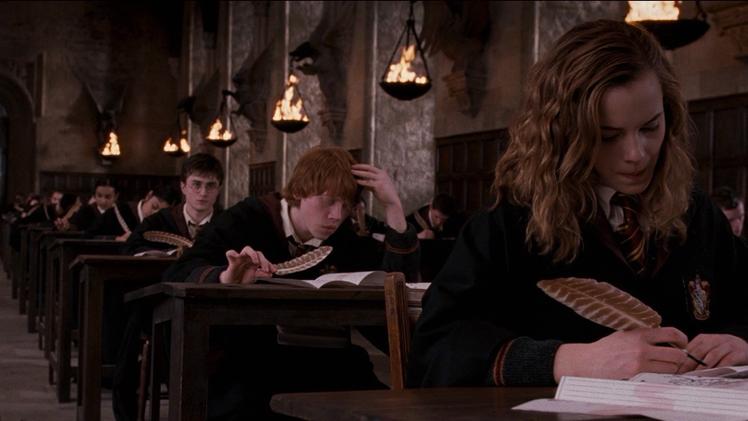 L'esame per fattucchieri ordinari in una scena di "Harry Potter"