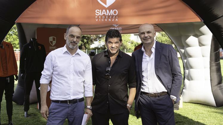 Il nuovo presidente Antonio Fabris con Mauro Trimigliozzi e Flavio Marelli