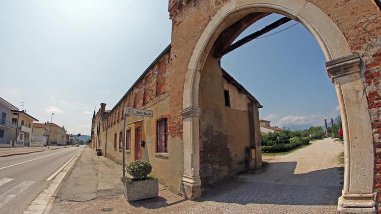 Villa Da Porto Colleoni con uno scorcio della “Corte granda”. (Foto Ciscato)