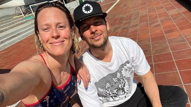 Federica Pellegrini con Matteo Giunta in una foto tratta dal profilo Instagram della nuotatrice
