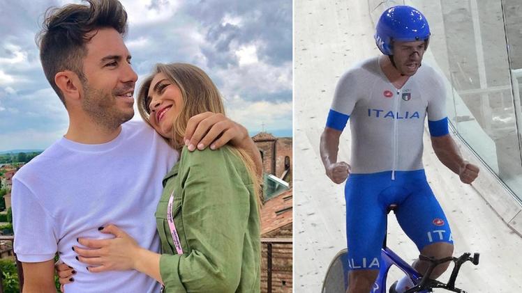 L'azzurro e campione olimpico Francesco Lamon con la fidanzata Sara Zarpellon