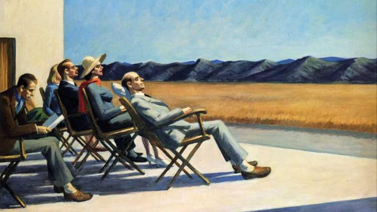 Edward Hopper, "People in the sun"