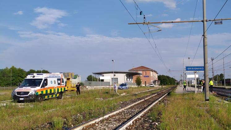 Il luogo dell'incidente mortale, lungo i binari vicino alla stazione ferroviaria di Grisignano di Zocco