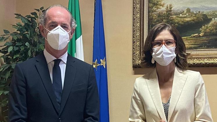 Governatore Luca Zaia e ministro Mariastella Gelmini si sono incontrati a Roma a fine luglio