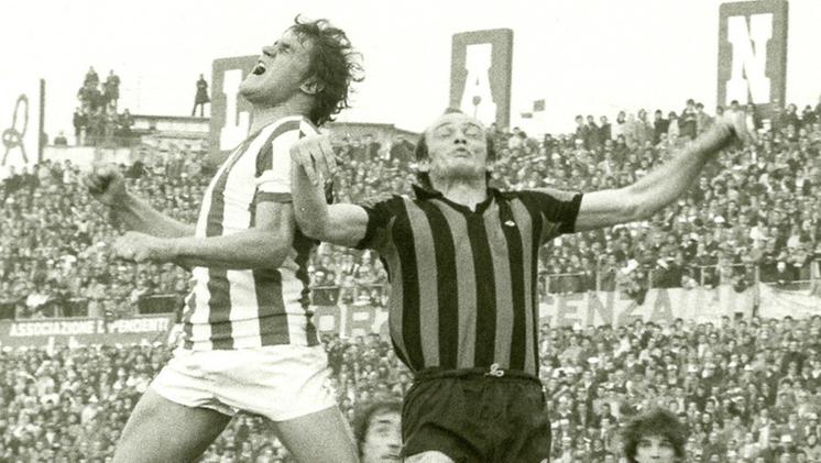 Real Vicenza calcio stagione 1977/78 Vicenza Atalanta 2 - 2 - Faloppa e Vavassori