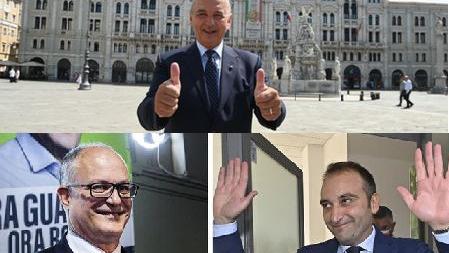 I tre sindaci eletti di Trieste, Roma e Torino: Roberto Dipiazza, Roberto Gualtieri, Stefano Lo Russo