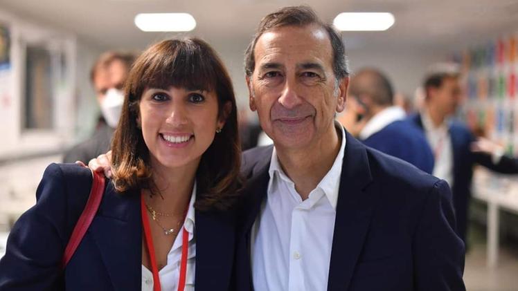 La montecchiana Alessia Cappello con il sindaco di Milano, Giuseppe Sala