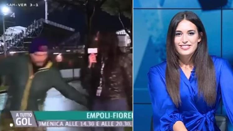 L'inviata di Toscana Tv, Greta Beccaglia