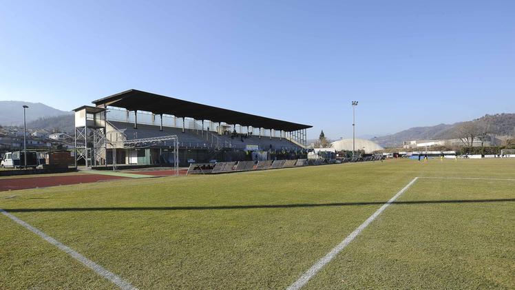 Lo stadio Dal Molin: è prevista anche la riqualificazione della tribuna coperta (Foto TROGU)