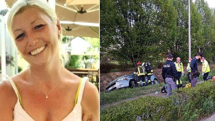La vittima e Samara Paladino, 46 anni, moglie del presidente del club biancorosso G.B. Fabbri, Luigi Tosin