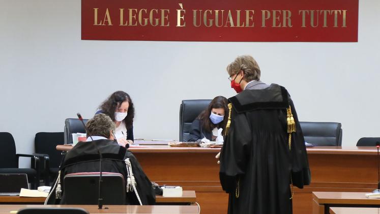 Un'aula del tribunale di Vicenza (archivio)