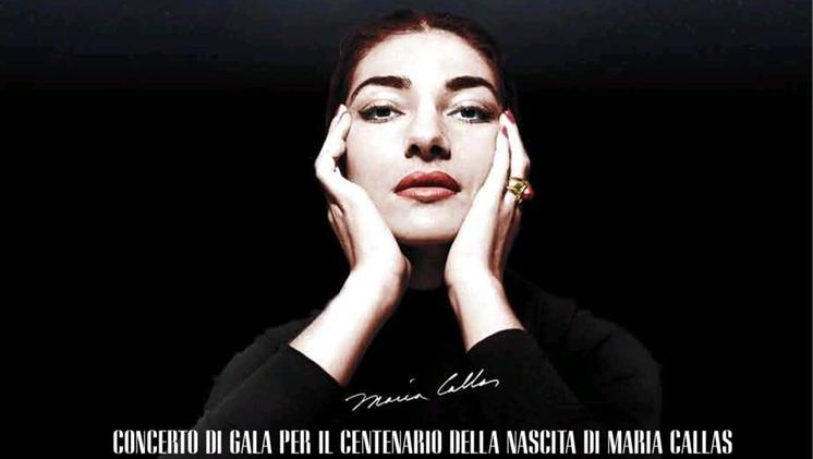 Il manifesto del concerto "Callas 100" in programma il 9 settembre a Vicenza